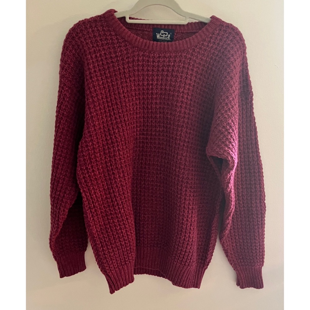 Vintage Woolrich Men’s Chunky Wool Crew Neck Pullover Sweater size Large
